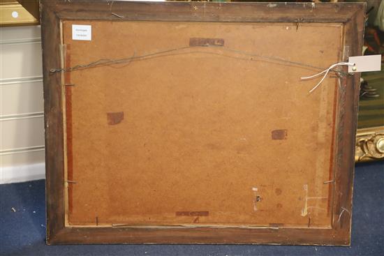 Early 19th century English School Brown horse in a landscape 18 x 23.25in.